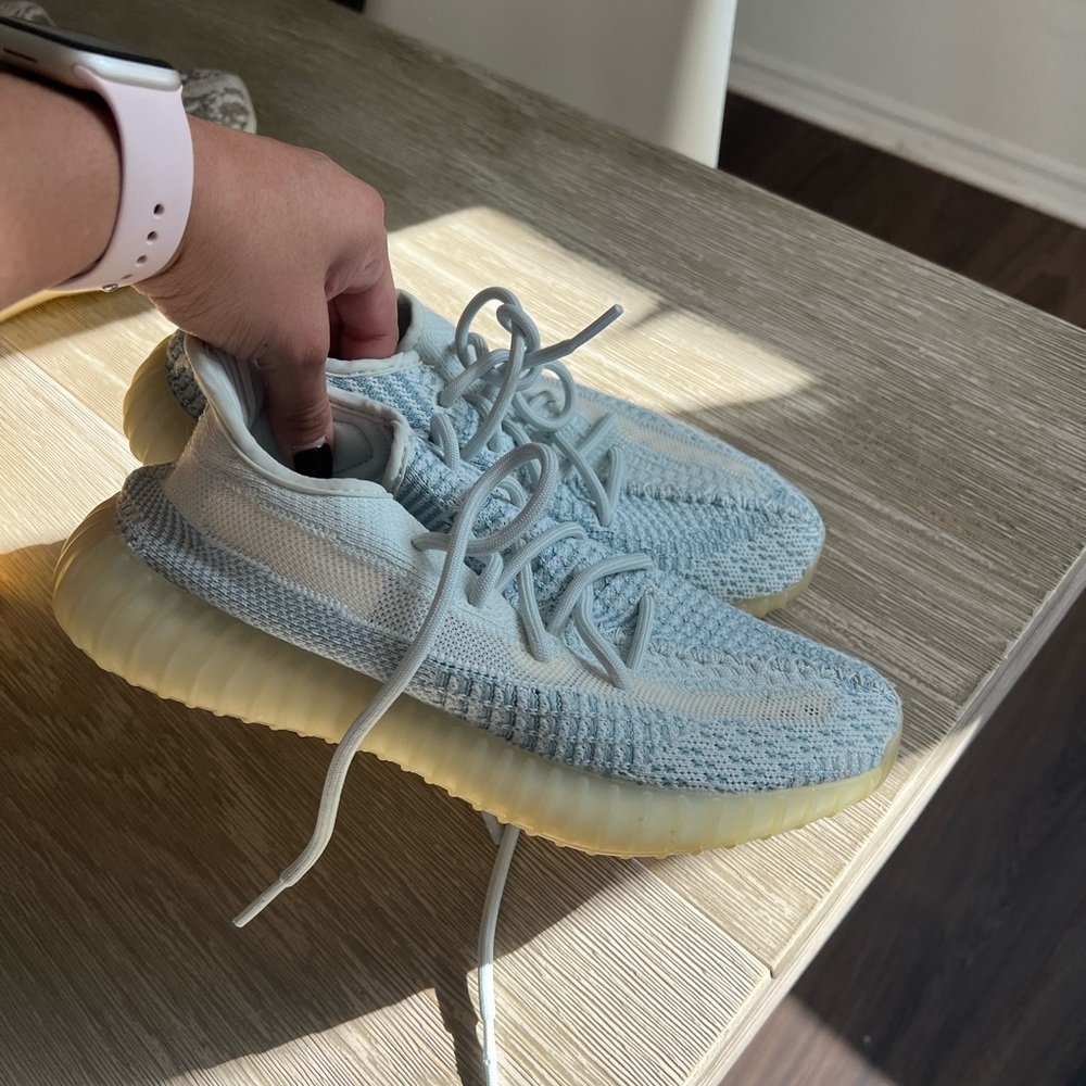 Yeezy Boost 350 V2 in Sky Blue and Cream